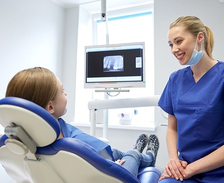 Modern dental exam room